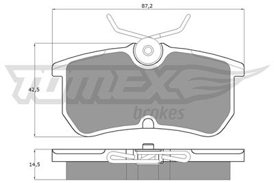 TOMEX Brakes TX 12-18 Číslo výrobce: 12-18. EAN: 5906485553145.