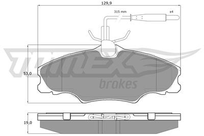 TOMEX Brakes TX 12-31 Číslo výrobce: 12-31. EAN: 5906485553190.