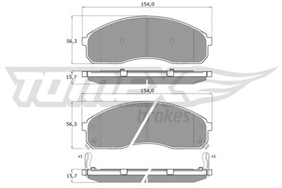 TOMEX Brakes TX 12-42 Číslo výrobce: 12-42. EAN: 5906485553794.