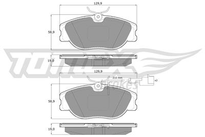 TOMEX Brakes TX 12-44 Číslo výrobce: 12-44. EAN: 5906485553800.