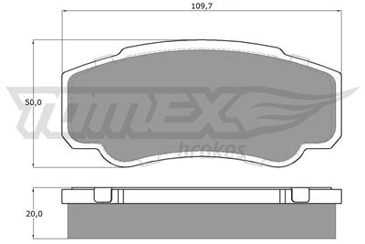 TOMEX Brakes TX 12-46 Číslo výrobce: 12-46. EAN: 5906485553374.