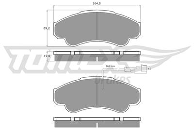 TOMEX Brakes TX 12-47 Číslo výrobce: 12-47. EAN: 5906485553633.