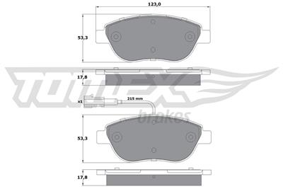 TOMEX Brakes TX 12-48 Číslo výrobce: 12-48. EAN: 5906485553664.