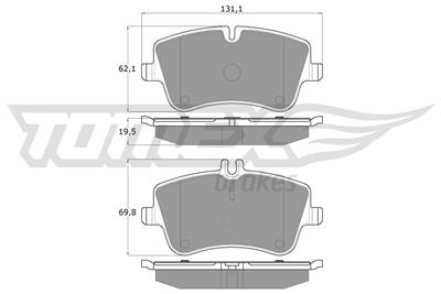 TOMEX Brakes TX 12-78 Číslo výrobce: 12-78. EAN: 5906485555262.