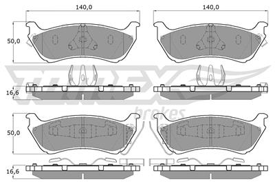 TOMEX Brakes TX 12-84 Číslo výrobce: 12-84. EAN: 5906485555361.