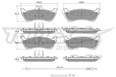 TOMEX Brakes TX 12-85 Číslo výrobce: 12-85. EAN: 5906485555378.