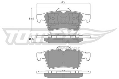 TOMEX Brakes TX 12-95 Číslo výrobce: 12-95. EAN: 5906485555453.