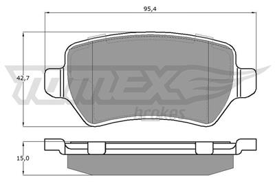 TOMEX Brakes TX 12-971 Číslo výrobce: 23417. EAN: 5901646601833.