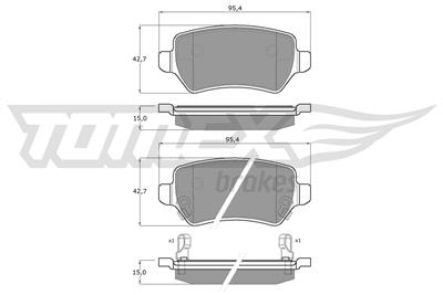 TOMEX Brakes TX 12-97 Číslo výrobce: 12-97. EAN: 5906485555477.