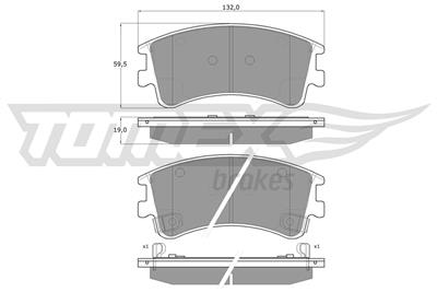 TOMEX Brakes TX 13-03 Číslo výrobce: 13-03. EAN: 5906485555491.
