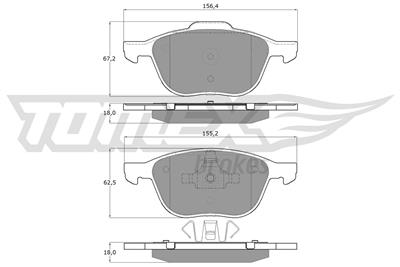 TOMEX Brakes TX 13-05 Číslo výrobce: 13-05. EAN: 5906485555514.