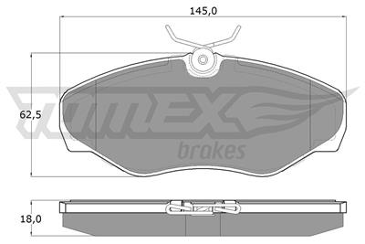 TOMEX Brakes TX 13-08 Číslo výrobce: 13-08. EAN: 5906485553602.
