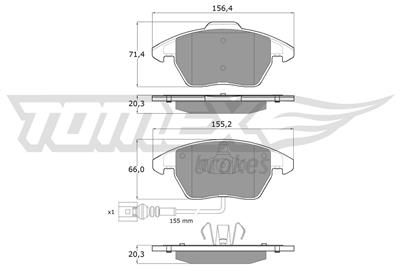 TOMEX Brakes TX 13-11 Číslo výrobce: 13-11. EAN: 5906485555552.