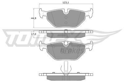 TOMEX Brakes TX 13-17 Číslo výrobce: 13-17. EAN: 5906485553756.