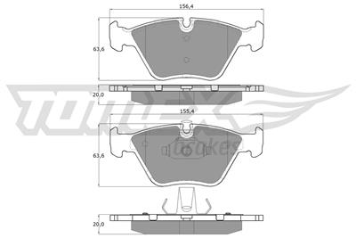 TOMEX Brakes TX 13-20 Číslo výrobce: 13-20. EAN: 5906485555613.