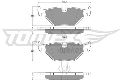 TOMEX Brakes TX 13-21 Číslo výrobce: 13-21. EAN: 5906485555620.