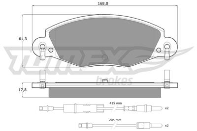 TOMEX Brakes TX 13-32 Číslo výrobce: 13-32. EAN: 5906485555729.
