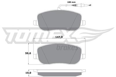 TOMEX Brakes TX 13-34 Číslo výrobce: 13-34. EAN: 5906485555743.