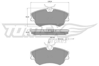 TOMEX Brakes TX 13-47 Číslo výrobce: 13-47. EAN: 5906485555842.