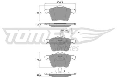 TOMEX Brakes TX 13-58 Číslo výrobce: 13-58. EAN: 5906485555934.
