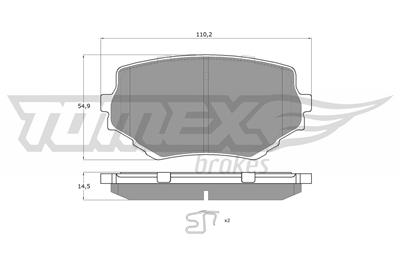 TOMEX Brakes TX 13-60 Číslo výrobce: 13-60. EAN: 5906485555965.
