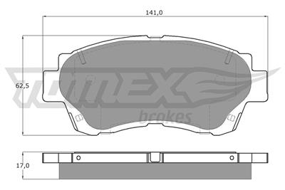 TOMEX Brakes TX 13-72 Číslo výrobce: 13-72. EAN: 5906485556375.