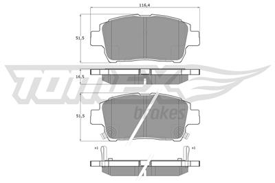 TOMEX Brakes TX 13-88 Číslo výrobce: 13-88. EAN: 5906485556511.