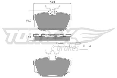 TOMEX Brakes TX 13-901 Číslo výrobce: 13-901. EAN: 5906485553626.