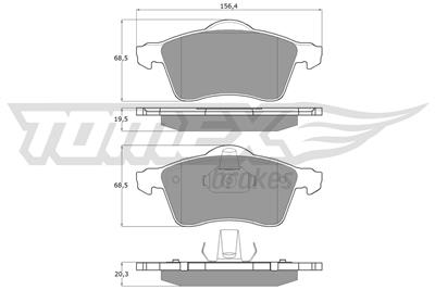 TOMEX Brakes TX 13-91 Číslo výrobce: 13-91. EAN: 5906485553589.