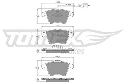 TOMEX Brakes TX 13-931 Číslo výrobce: 13-931. EAN: 5906485556559.