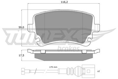 TOMEX Brakes TX 13-96 Číslo výrobce: 13-96. EAN: 5906485556573.