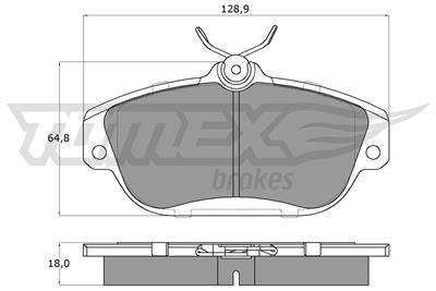 TOMEX Brakes TX 14-01 Číslo výrobce: 14-01. EAN: 5906485556627.