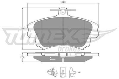TOMEX Brakes TX 14-03 Číslo výrobce: 14-03. EAN: 5906485556641.