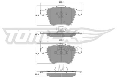 TOMEX Brakes TX 14-06 Číslo výrobce: 14-06. EAN: 5906485556672.