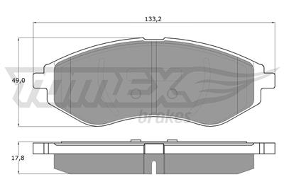 TOMEX Brakes TX 14-22 Číslo výrobce: 14-22. EAN: 5906485552629.
