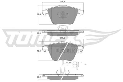 TOMEX Brakes TX 14-23 Číslo výrobce: 14-23. EAN: 5906485558270.
