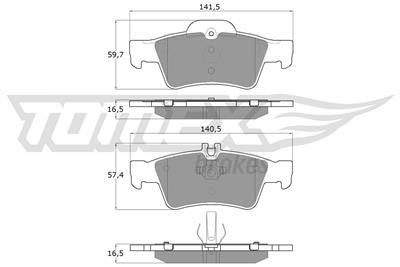 TOMEX Brakes TX 14-30 Číslo výrobce: 14-30. EAN: 5906485558447.