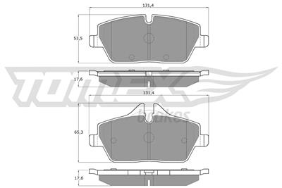TOMEX Brakes TX 14-33 Číslo výrobce: 14-33. EAN: 5906485558904.