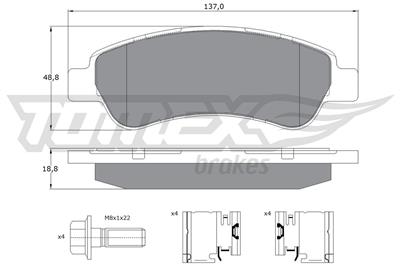TOMEX Brakes TX 14-41 Číslo výrobce: 14-41. EAN: 5906485558485.