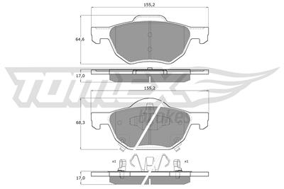 TOMEX Brakes TX 14-50 Číslo výrobce: 14-50. EAN: 5906485559925.