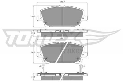 TOMEX Brakes TX 14-52 Číslo výrobce: 14-52. EAN: 5901646642409.