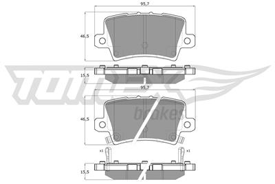 TOMEX Brakes TX 14-53 Číslo výrobce: 14-53. EAN: 5901646642416.