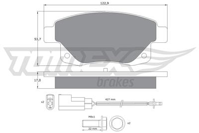 TOMEX Brakes TX 14-75 Číslo výrobce: 14-75. EAN: 5906485558997.