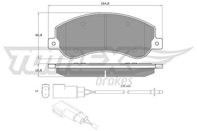 TOMEX Brakes TX 14-77 Číslo výrobce: 14-77. EAN: 5906485559116.