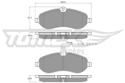 TOMEX Brakes TX 14-83 Číslo výrobce: 14-83. EAN: 5906485559390.