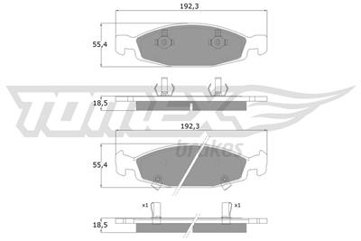 TOMEX Brakes TX 14-89 Číslo výrobce: 14-89. EAN: 5901646644946.
