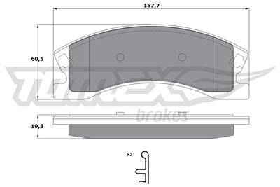 TOMEX Brakes TX 14-91 Číslo výrobce: 14-91. EAN: 5901646644960.