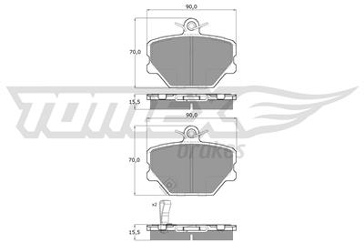 TOMEX Brakes TX 15-07 Číslo výrobce: 15-07. EAN: 5906485558454.