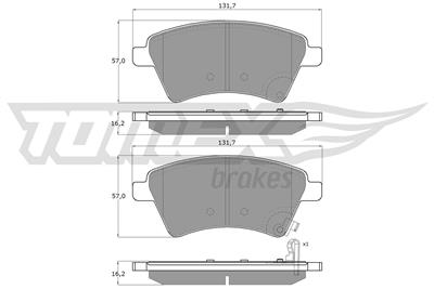 TOMEX Brakes TX 15-19 Číslo výrobce: 15-19. EAN: 5901646643215.