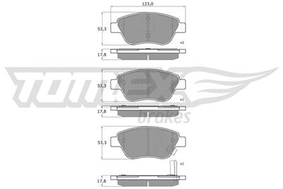 TOMEX Brakes TX 15-20 Číslo výrobce: 15-20. EAN: 5906485559147.